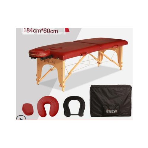 Portable massage bed with folding massage table