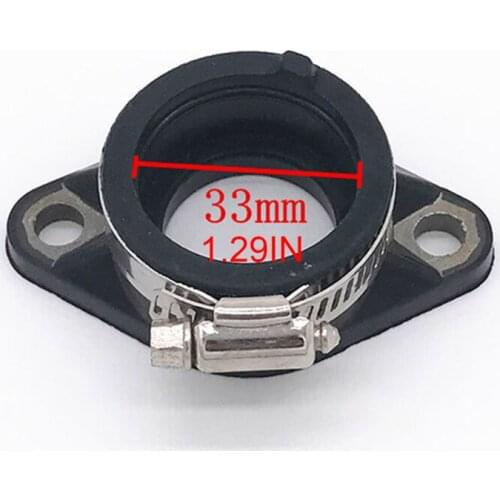 X7AE Rubber Intake Manifold Carburetor Black Boot Joint Holder Adapter for GN125/GS125