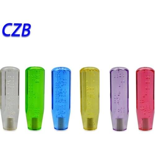 2020 Universal Manual Interior Parts Gear Stick Shift Shifter Lever Knob 15cm Crystal luminous Marches Fast shipping