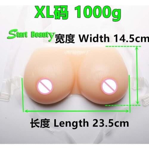 1000grams C D cup cross dresser silicone tits strap-on silicon boobs Silicone breast Forms