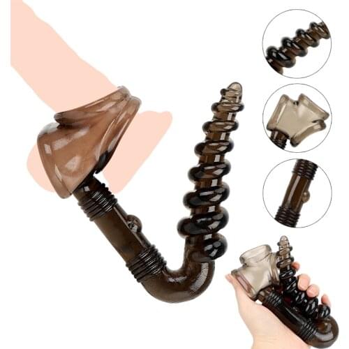 Silicone Anal Prostate Massager G Spot Anal Sex Toys Vibrator Cock Ring Sex Toys For Men & Gay Masturbator Penis Ring Секс Шоп