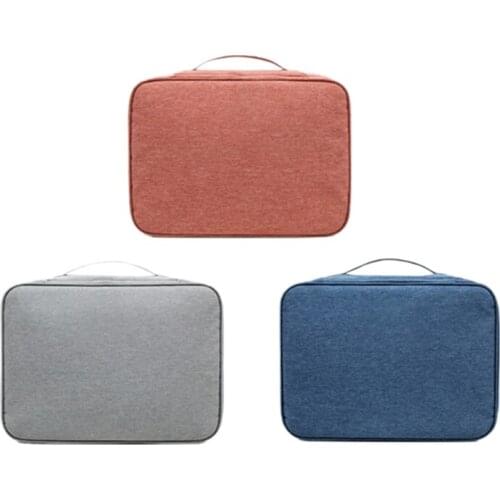 Large Capacity Document Storage Bag Box Waterproof Document Bag Organizer Papers Storage Pouch Travel File Bag