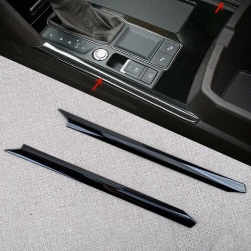 1 Pair Car Stainless Steel Gear Shift Side Trim Center Control Panel Stripe Cover Fit for VW A tlas Cross Sport 2021 2020