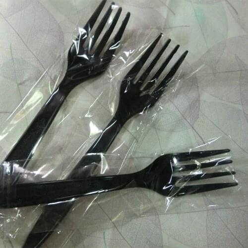 100Pcs/pack Long Handle Fork Reusable Plastic Disposable Forks Party Picnic Pack Tableware Thickening Fine Food Knife Hot Sale