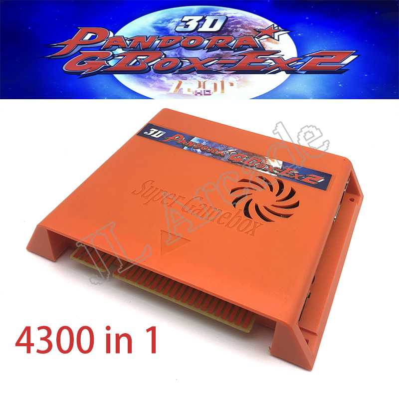 2020 New 3D Pandora GBOX-EX2 3188 In 1 Box Arcade Game Box Cartridge Jamma PCB 720P VGA+HDMI Video Game USB Controller