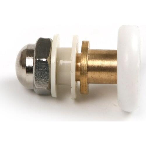 4pcs/set 19/23/25/27mm Diameter Shower Glass Sliding Door Hanging Wheel Roller Bathroom Sliding Cabinet Eccentric Pulleys