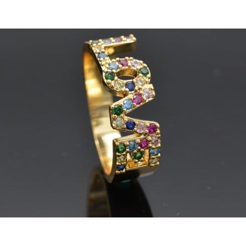 925 Silver Confession Ring Colorful Rainbow Cubic Zirconia Wedding Ring Suitable For Couples To Express Their Inner Love