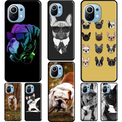 French Bulldog For POCO X3 Pro F2 F3 M3 Case For Xiaomi Mi 11 Pro 10T 9T Mi 9 A3 Note 10 Lite Back Cover