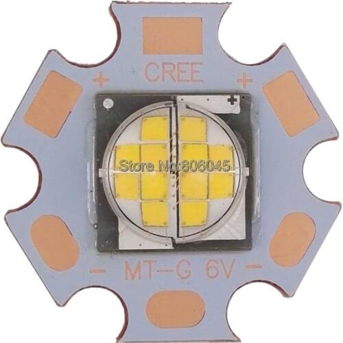 Cree XLamp CXA MT-G MTG 24W 6V 4A Warm White 2700K 1950lm High Power LED Emitter Diode Chip on 20mm Star Copper Base