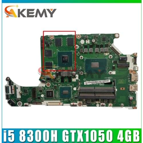 For ACER AN515-52 AN515 Laptop motherboard DH5VF LA-F951P CPU i5 8300H GPU GTX1050 4GB Test OK Mainboard