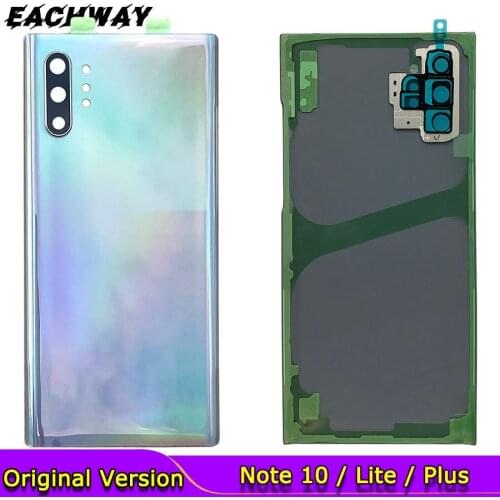 For Samsung Galaxy Note 10 N975 Note 10 plus Note 10 Lite NOTE10+ Battery Back Cover Door Housing + ear Camera Glass Lens Frame