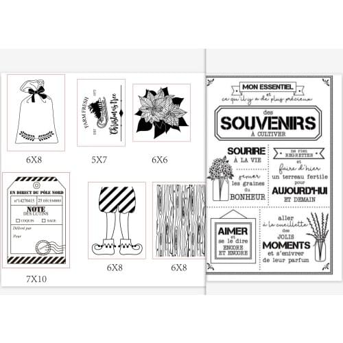 French transparent Clear Silicone Stamp/Seal for DIY scrapbooking/photo album Decorative clear stamp sheets B0111