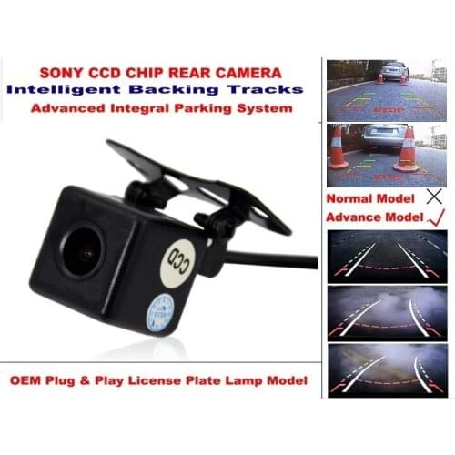 HD Car Rear View Reversing Backup Parking Assistance Tracks Module Camera 170 Wide Angle Night Vision Glass lens Waterproof CCD