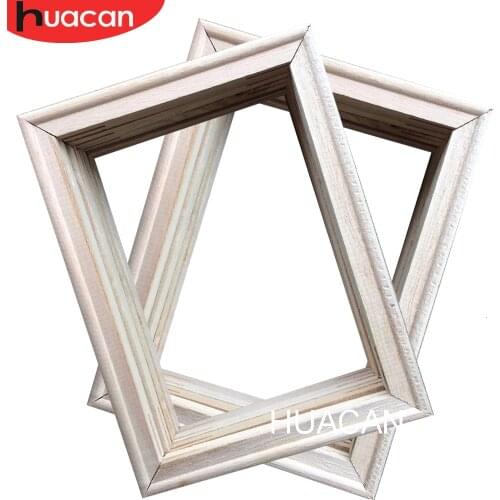 HUACAN DIY Photo Frame Oil Painting By Number Accessories Inner Frame Wood Frame For Oil Painting