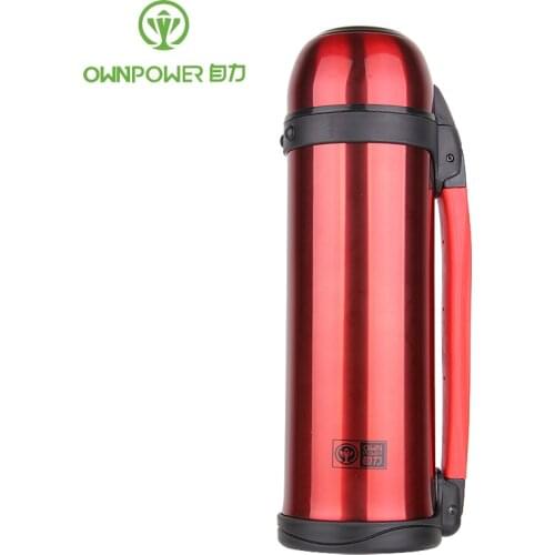 OWNPOWER Insulated Thermos Cup Thermo Mug Vacuum Cup Home Kitchen Stainless Steel Cup Vacuum Flasks & Thermoses Water Bottle Red
