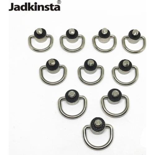 Jadkinsta 10PCS Metal D Ring Camera Screw Adapter DSLR 1/4 Connector Camera Strap Quick Release Plate Screw Camera Accessories
