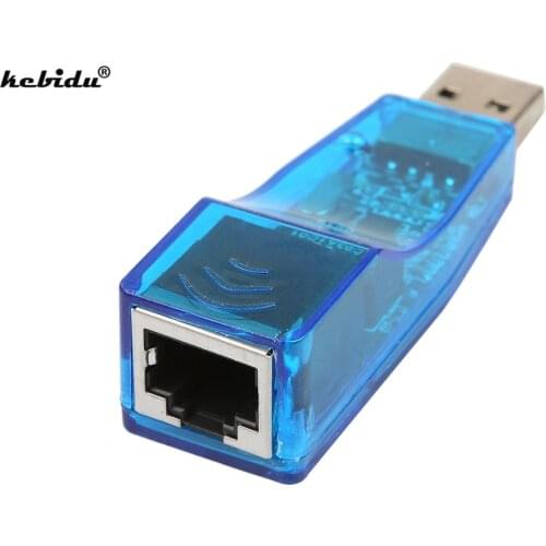 Kebidu 1 pcs USB Network Adapter Lan USB To LAN RJ45 Card 10/100Mbps Ethernet 802.11a for Desktop Laptop PC