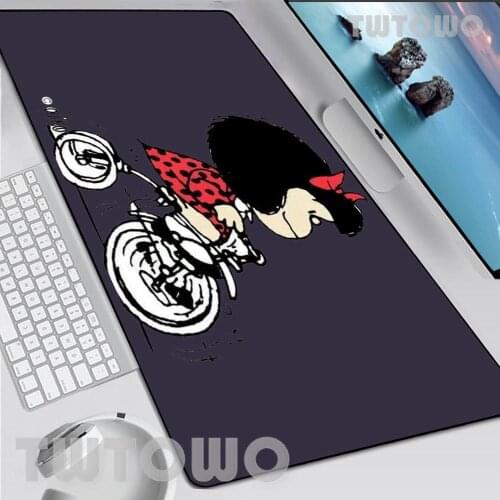 Mafalda New Large Size Computer Mouse Pad Art Natural Rubber Anime Cartoon Lovely Laptop Office Decoration Mouse Mat MousePad