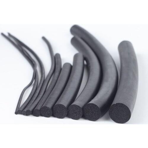 5meter 3/4/5/6/7/8/9/10/12/14/16mm EPDM O type round Sealing Strip Sound proofing dustproof Foamed O seal strop