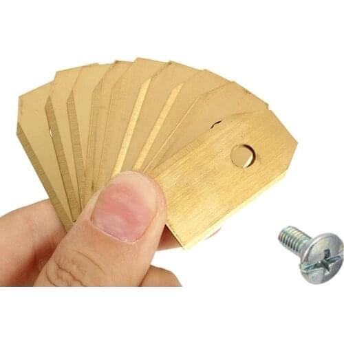 35*18*0.75mm Lawn Robot Blade Gold Silver Lawn Mover Replacement Blade For Gardena Husqvarna Automower yardforce Garden Tools