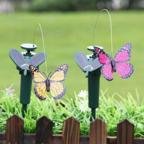 Multicolor Solar Lamp Butterfly Bird Lawn Lamps Waterproof Sunflower Yard Light Pathway Lights Outdoor Garden Decoration Lights
