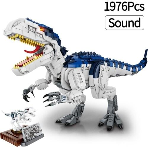 Jurassic Violent King Dinosaur Model Bricks Dragon Building Blocks Toys for Children Boy Kids Gifts 1976Pcs