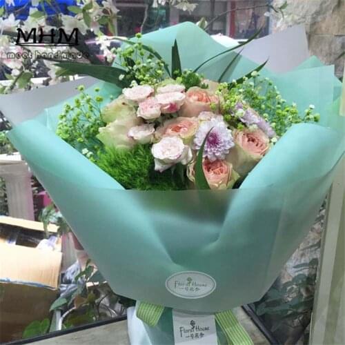10pc/L Fashion Mist Bouquets Flowers Packaging Materials Bouquet Gift Flower Wrap Handmade Paper Craft Supplies Flower Shop