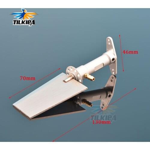FSR-V Rudder Water Metallic Steering wheels Mounting Bracket kit 70mm Rudder With Servo rocker arm for RC Gasoline Racing Boat