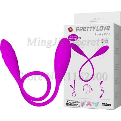 Powerful Double Heads 7 Speed Vibrating Love Eggs G Spot Clitoris Dildo Vibrators Massager Anal Sex Toys For Woman Masturbation