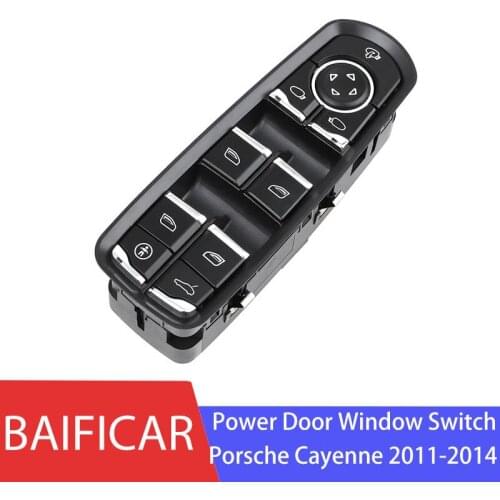 Baificar Brand New 13 Pin Front Master Power Window Switch With Child Lock 7PP959858MDML For Porsche Panamera Cayenne 2011-2014