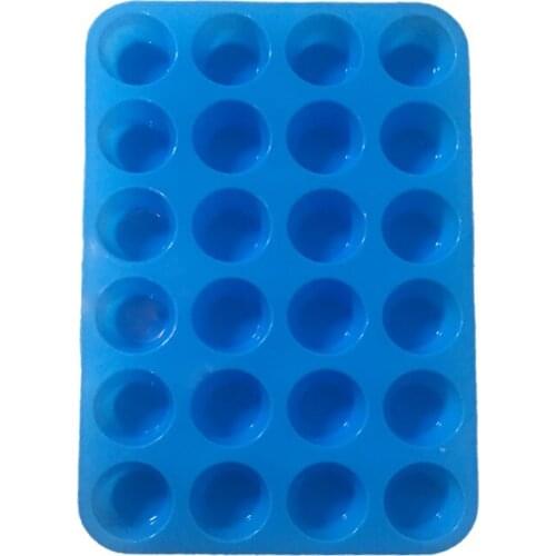 Chocolate Silicone Mold 24 Holes Round Muffin Cup Ice Tray Mold Cake Jelly Cookies Mold DIY Baking Tools Fondant Candy Moulds