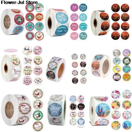 Stationery Sticker Thank You Diary Scrapbooking Stickers Festival Birthday Party Gift Decoration Labels Gift Sealing Stickers