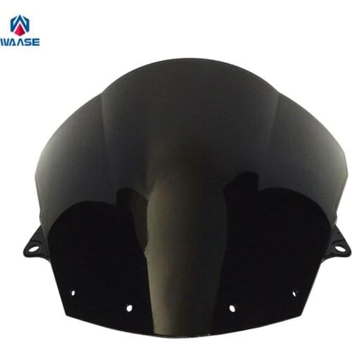 Waase Motorcycle Double Bubble Windscreen Windshield Shield Screen For Kawasaki ZX6R ZX636 ZX 6R 636 2009 2010 2011 2012-2016