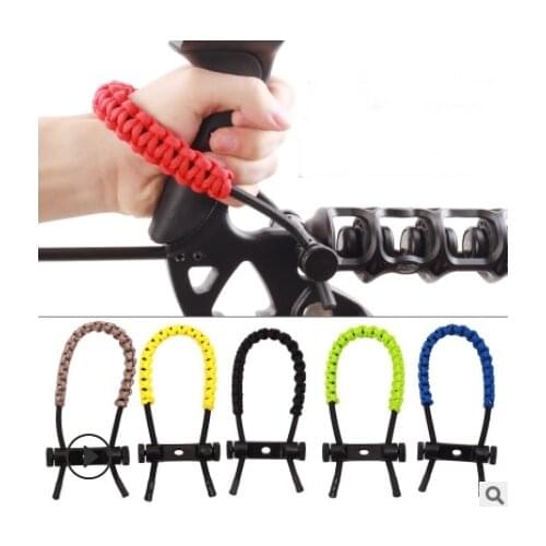 1pcs twisted wrist rope hand-woven recurve straight pull bow and arrow wristband bow rope