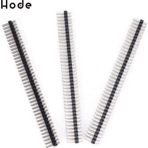 10Pcs 2.54mm 2x40 Pin 80 Pin Gold Plated Pitch Male Double Row Pin Header Strip Straight Needle Connector
