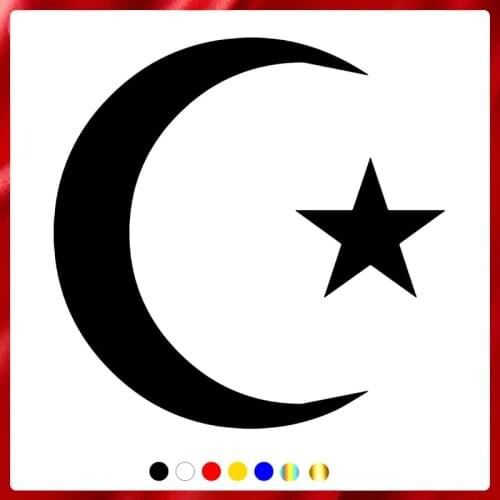 40193# Die-Cut Vinyl Decal Moon and star Car Sticker Waterproof Auto Decors on Car Body Bumper Rear Window