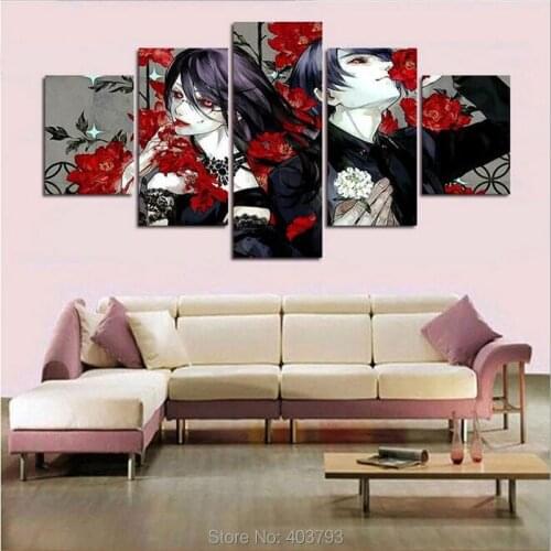 HD Printed cartoon cool men 5 piece decorative pictures abstract painting wall art Canvas Print home decoration