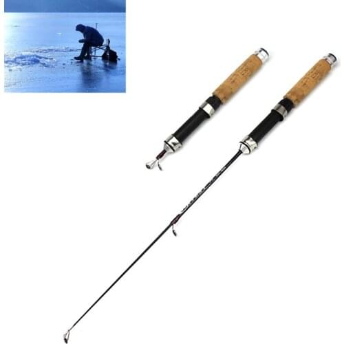 60cm Telescopic Ice Fishing Rod Winter Outdoor Mini Anti-slip High Strength Fish Pole