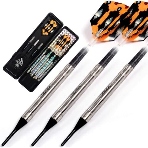 CUESOUL Darts Swords Series Tungsten Soft Tip Darts - 18 Grams Barrels 95% Tungsten