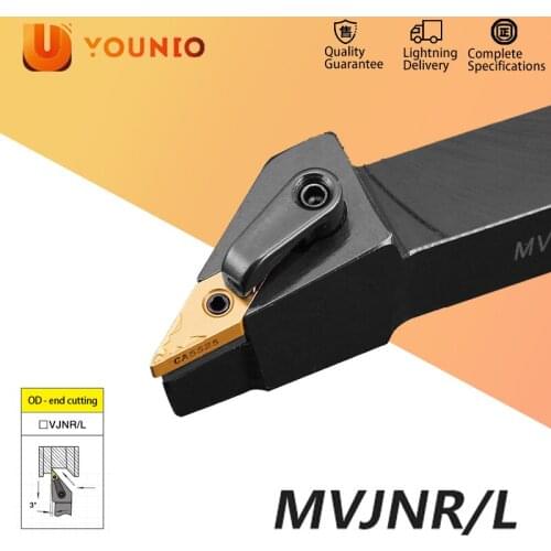 YOUNIO External Turning Tool Holder MVJNR2020K16 MVJNR1616K16 MVJNR2525M16 VNMG160408 Carbide Inserts MVJNR Lathe Cutting Tools