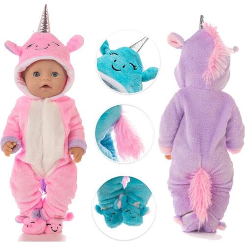 Suit+Shoes Dolls Outfit For 17 inch 43cm zapf Baby Born Doll Cute Jumpers Rompers Doll Clothes