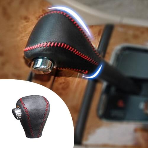 For Honda CIVIC CR-V XR-V NSX JAZZ HR-V ACCORD CITY AT 1pc PU Leather Hand Brake Shift Knob Cover Car Decor Shift Knob Shell