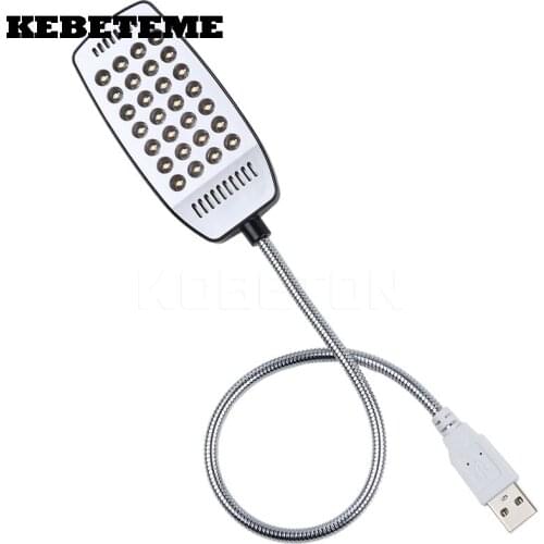 KEBETEME New Flexible Bright Mini 28 LED USB Light Computer Lamp for Notebook PC wholesale