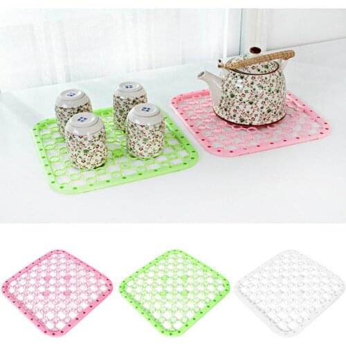 Multifunctional Placemat Kitchen Sink Vegetables Drying Rack Draining Mat Table Insulation Pad