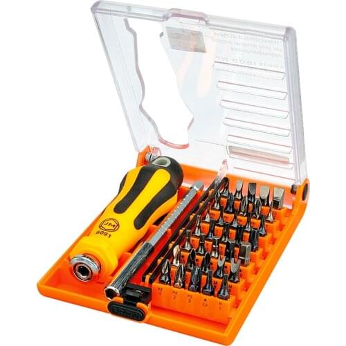 JAKEMY 6091 High Quality Easy to Operate Screwdriver Set with Connector Bar Adjustable Bits for Household Electronics DIY Repair