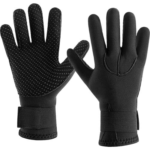 3MM Neoprene Wetsuit Gloves Warm Scuba Diving Gloves Winter Surfing Gloves Thermal Anti Slip Gloves for Spearfishing Swimming