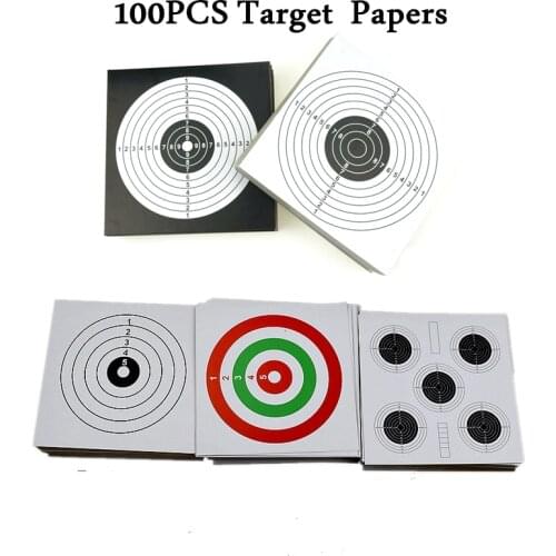 New 5 Types Shooting Targets 5.5" 14cm Square Paper for Gun/Rifle/Pistol/Airsoft/BB Gun/Pellet Gun/Air Rifle Shooting Practice