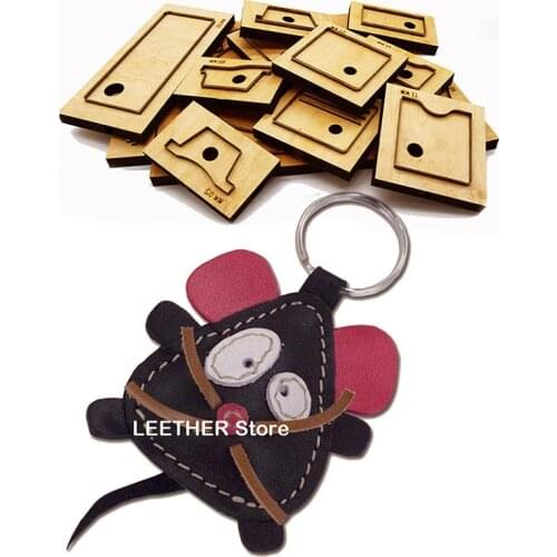 New Japan Steel Blade Rule Die Cut Steel Punch Cutting Mold Wood Dies for Leather Cutter for Leather Crafts Mouse Pendant