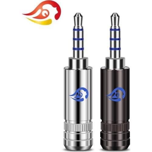 QYFANG Aurora 2.5mm 4 Pole Rhodium Plated Beryllium Copper Earphone Plug Headset Audio Jack Wire Connector Metal Shell Adapter