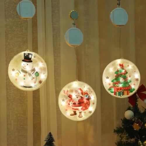 Christmas decorations round lights LED lights battery glow warm color string lights room ornaments decoration decoration